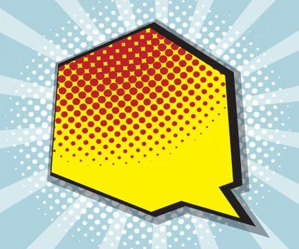 Pop art, comic book, comic background, speech bubble comic vector illustration Stock Illustration