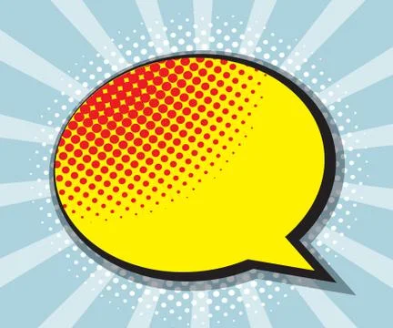 Pop art, comic book, comic background, speech bubble comic vector illustration Illustrazione stock