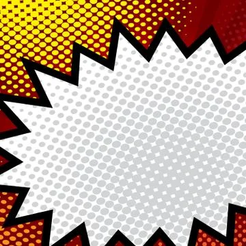 Pop art, comic book, comic background, speech bubble comic vector illustration Stock Illustration