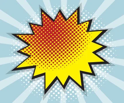 Pop art, comic book, comic background, speech bubble comic vector illustration Stock Illustration