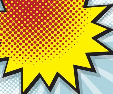 Pop art, comic book, comic background, speech bubble comic vector illustration Stock Illustration