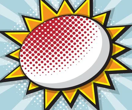 Pop art, comic book, comic background, speech bubble comic vector illustration Stock Illustration