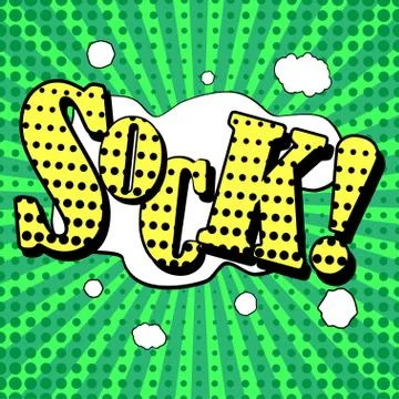 Pop art comic bubbles design, vector illustration Stock Illustration