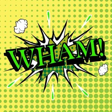 Pop art comic bubbles design, vector illustration Stock Illustration