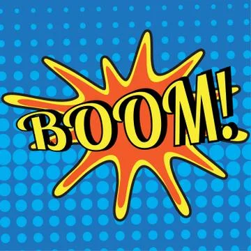 Pop art comic bubbles design, vector illustration Stock Illustration