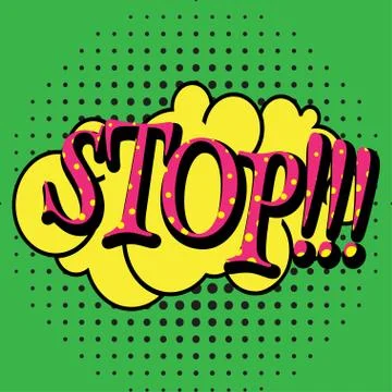 Pop art comic bubbles design, vector illustration Stock Illustration