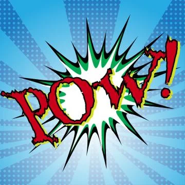 Pop art comic bubbles design, vector illustration Stock Illustration