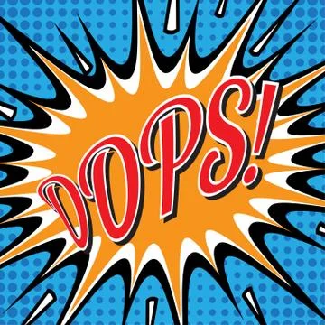 Pop art comic bubbles design, vector illustration Stock Illustration