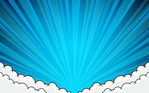 Pop art comic cartoon with background. Stock Illustration