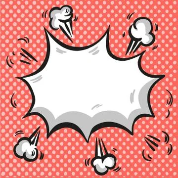 Pop art Comic exploding backgound Illustrazione stock