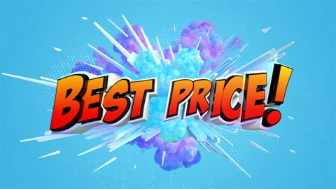 Pop art comic explosion style animation of cartoon sign Video stock 104988270