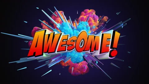 Pop art comic explosion style animation of cartoon sign Stock Footage 104988283