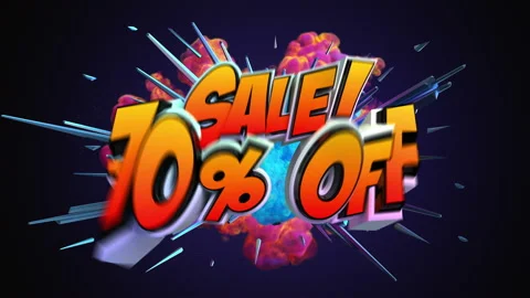 Pop art comic explosion style animation of cartoon sign Stock Footage 104990630