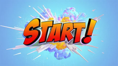 Pop art comic explosion style animation of cartoon sign Stock Footage 105010219