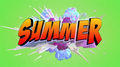 Pop art comic explosion style animation of cartoon sign Stock Footage 105010244