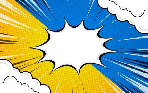 Pop art comic Fight versus with halftone background. Design for comics, pos.. Stock Illustration