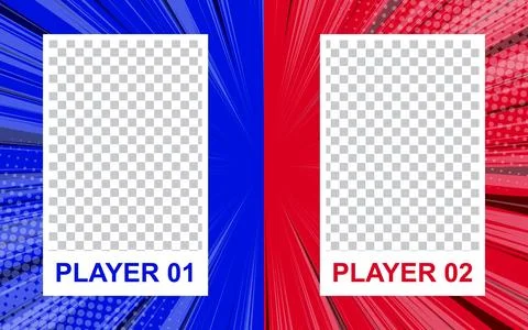 Pop art comic Fight versus with halftone background. Retro style vector car.. 스톡 일러스트