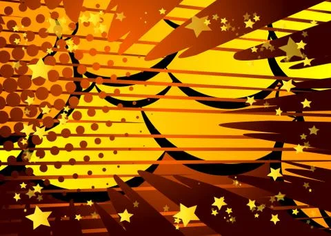 Pop art comic half tone background. Cartoon vector retro backdrop illustratio Illustrazione stock