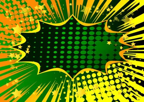 Pop art comic half tone background. Cartoon vector retro backdrop illustratio Illustrazione stock