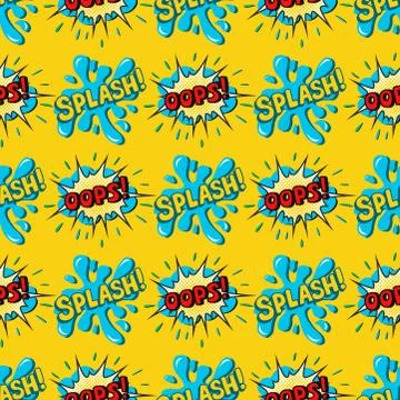 Pop art comic speech bubble boom effects vector explosion bang communication Stock Illustration