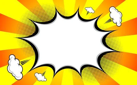 Pop Art Comic Speech Bubble Background Stock Illustration