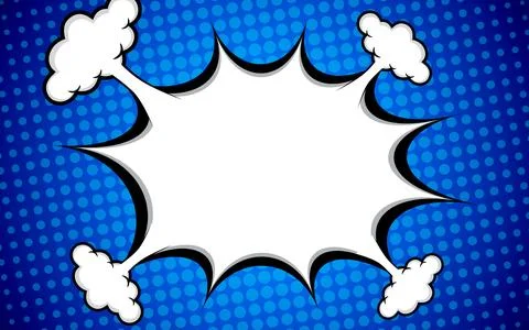 Pop Art Comic Speech Bubble Background. vector illustration Stock Illustration