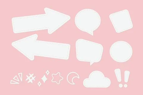 Pop art comic speech bubbles with different emotions and bright composition.. Stock Illustration