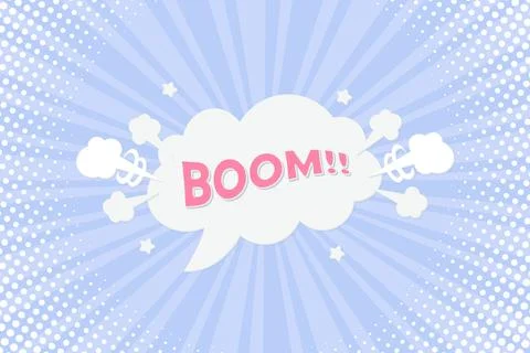 Pop art comic speech bubbles with different emotions and bright composition.. Stock Illustration