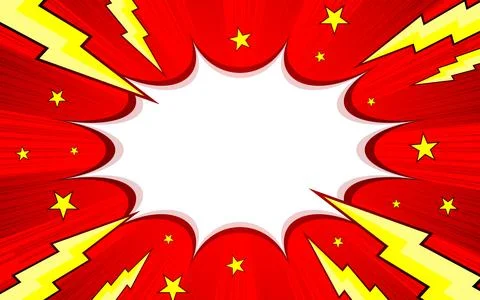 Pop Art Comic Style Background with speech bubbles Stock Illustration