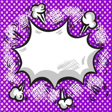 Pop art comic style exploding background Stock Illustration
