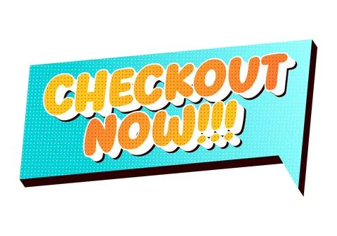 Pop art comic style speech bubble banner with halftone dots and 3d text rea.. Stock Illustration