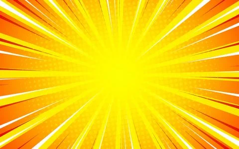 Pop art comic sunburst effect background with halftone. Cartoon abstract ve.. Illustrazione stock