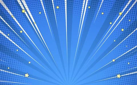 Pop art comic sunburst effect background with halftone. Cartoon abstract ve.. Illustrazione stock
