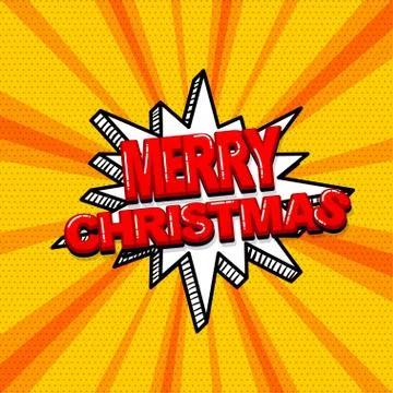 Pop art comic text Stock Illustration