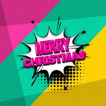 Pop art comic text Stock Illustration