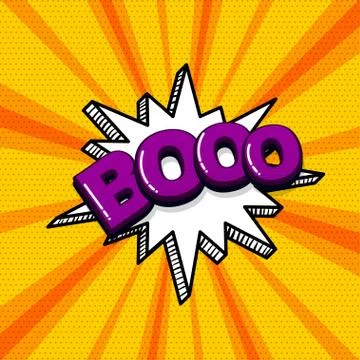 Pop art comic text Stock Illustration