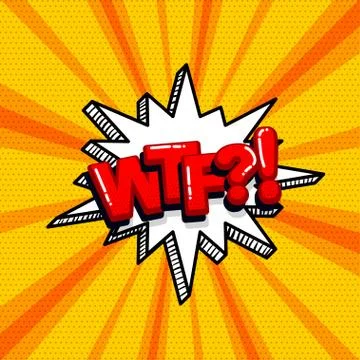 Pop art comic text Stock Illustration