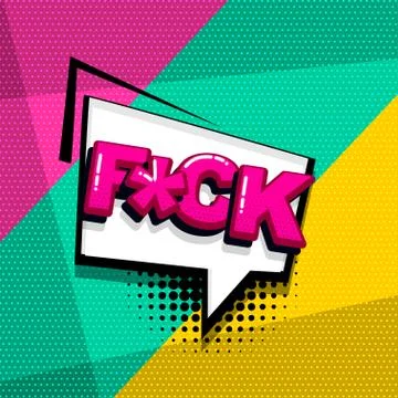 Pop art comic text Stock Illustration