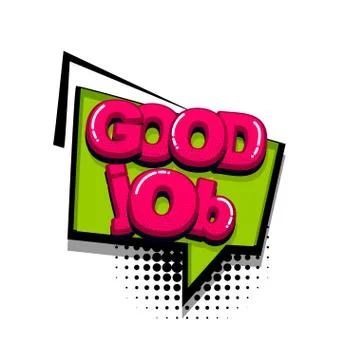 Pop art comic text Stock Illustration