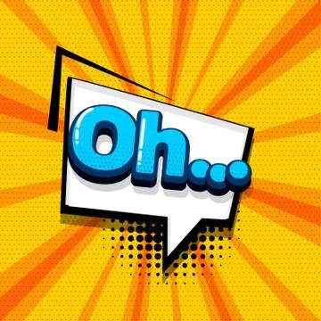 Pop art comic text Stock Illustration