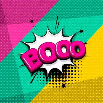 Pop art comic text Stock Illustration