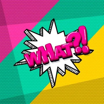 Pop art comic text Stock Illustration