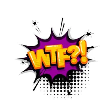 Pop art comic text Stock Illustration