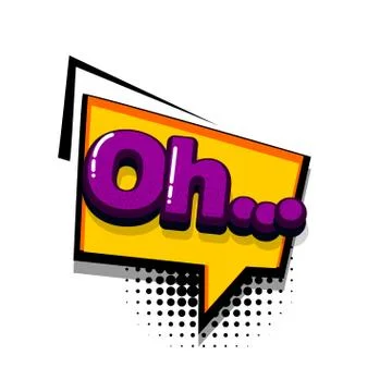 Pop art comic text Stock Illustration