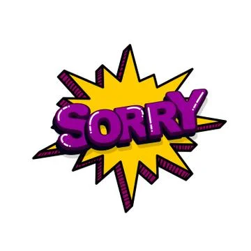 Pop art comic text Stock Illustration