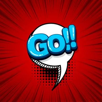 Pop art comic text Stock Illustration