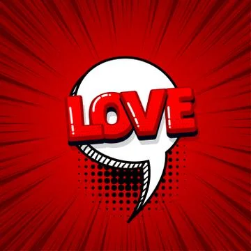 Pop art comic text Stock Illustration