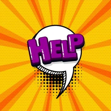 Pop art comic text Stock Illustration