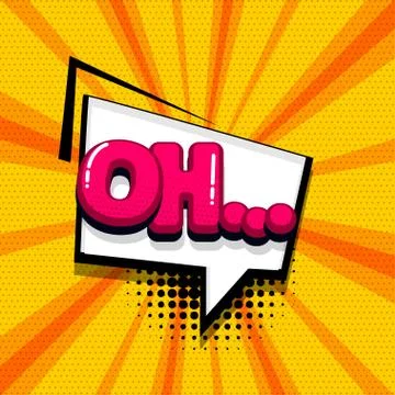 Pop art comic text Stock Illustration