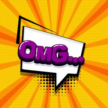 Pop art comic text Stock Illustration